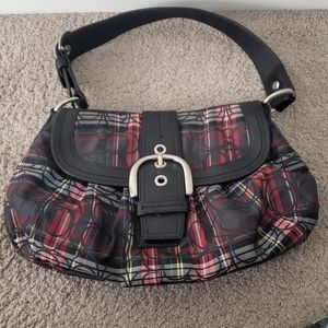 Plaid Coach Purse